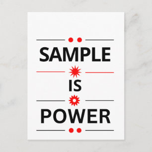 Carte Postale Citation en Typographie Gras