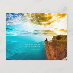 Carte Postale Citation Friedrich Nietzsche Nature Aventure Natur