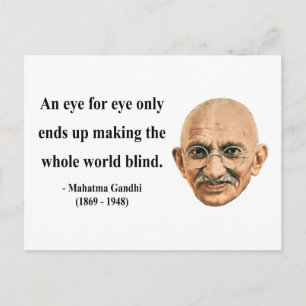 Carte Postale Citation Gandhi 3b