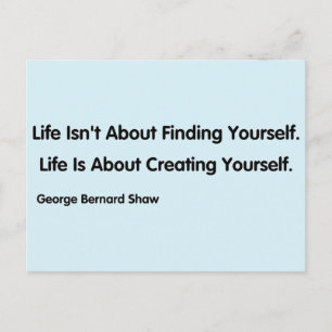Carte Postale Citation inspirante - George Bernard Shaw
