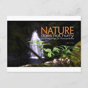 Carte Postale Citation inspirante — Nature