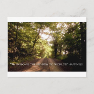 Carte Postale Citation Inspirante -- Passion