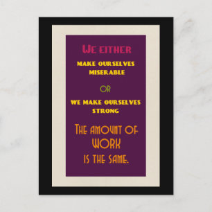 Carte Postale Citation inspirante positive sur la vie