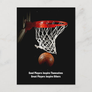 Carte Postale Citation Inspirationnelle Basketball Inspiration J
