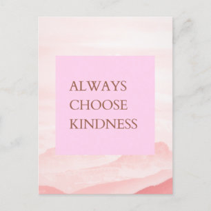 Carte Postale Citation Inspirationnelle Choisissez toujours la g