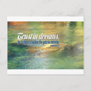 Carte Postale Citation Inspirationnelle — Kahlil Gibran