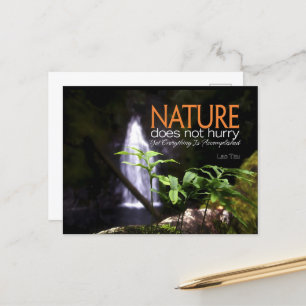 Carte Postale Citation Inspirationnelle Lao Tsu "Nature"