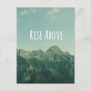 Carte Postale Citation Inspirationnelle : Monter en haut