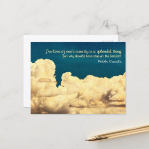 Carte Postale Citation inspirée "Amour sans frontière"
