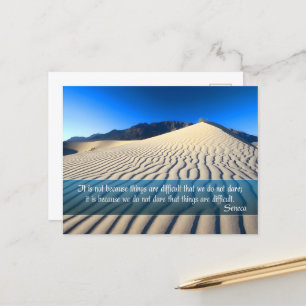 Carte Postale Citation inspirée de Seneca "Oser"