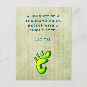 Carte Postale Citation Lao Tzu Inspirationnelle
