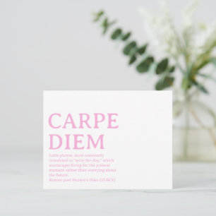 Carte Postale Citation latine Carpe Diem