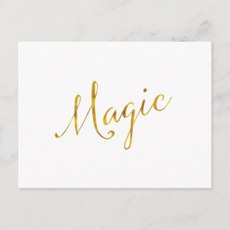 Carte Postale Citation Magique Citations Faux Gold Citations Hum