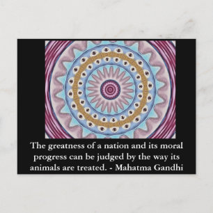 Carte Postale citation - Mahatma Gandhi