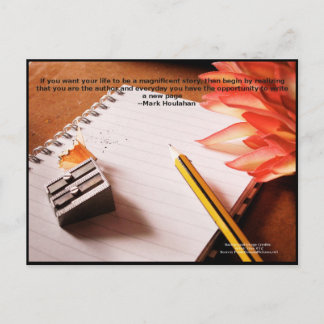 Carte Postale Citation motivationnelle - Faire de la vie une his