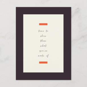 Carte Postale Citation motivationnelle/motivationnelle