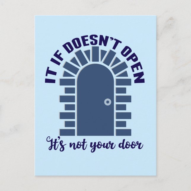 Carte Postale Citation Motivationnelle Restez Positif Non Votre  (Devant)