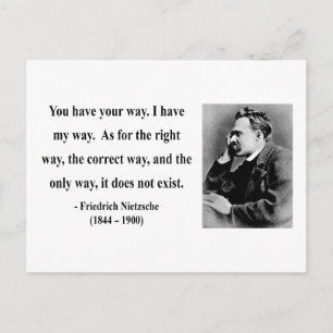 Carte Postale Citation Nietzsche 1b