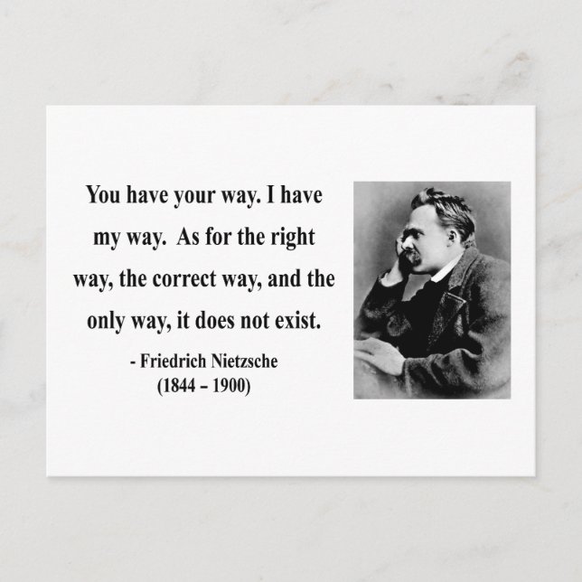 Carte Postale Citation Nietzsche 1b (Devant)