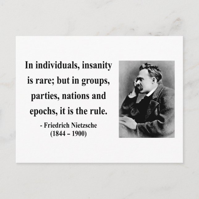 Carte Postale Citation Nietzsche 3b (Devant)