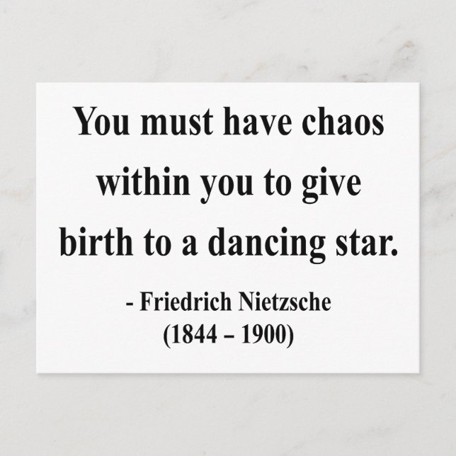 Carte Postale Citation Nietzsche 6a (Devant)