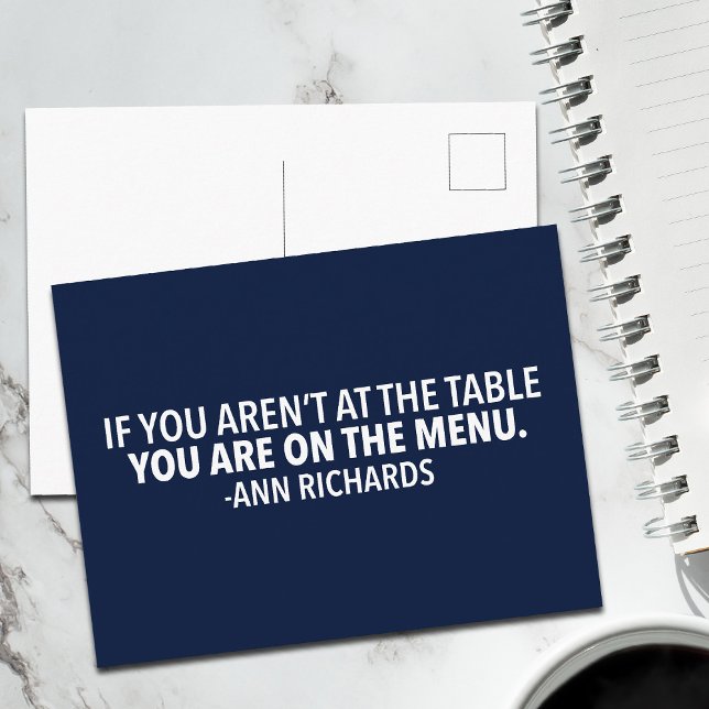 Carte Postale Citation politique motivationnelle de Ann Richards (Créateur téléchargé)