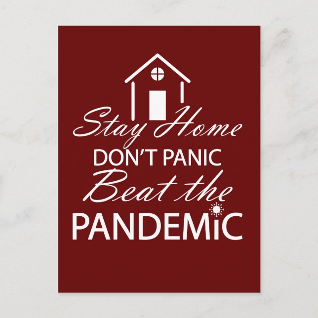 Carte Postale Citation pour prévenir l'infection par le virus co (Devant)