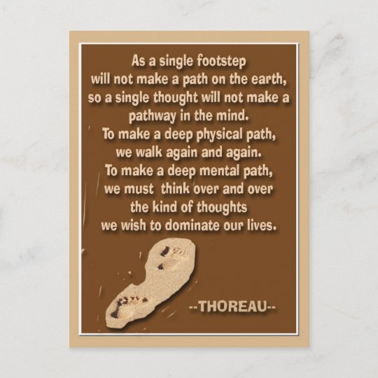 Carte Postale Citation Provocante De Thoreau Zazzle Fr