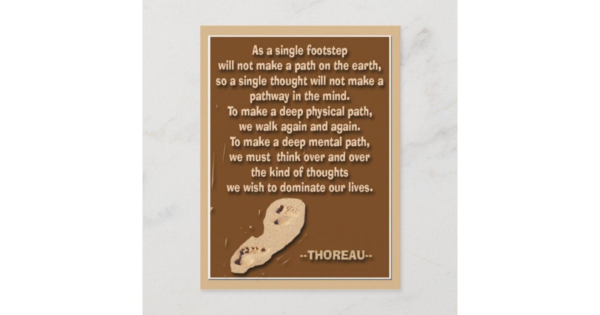 Carte Postale Citation Provocante De Thoreau Zazzle Fr