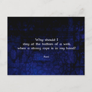 Carte Postale Citation Rumi Inspiration Take Action