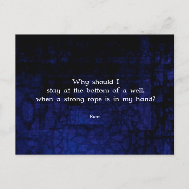 Carte Postale Citation Rumi Inspiration Take Action (Devant)