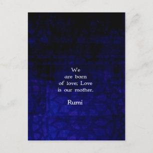 Carte Postale Citation Rumi Inspirational Love Sur Les Sentiment