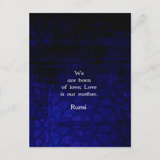 Carte Postale Citation Rumi Inspirational Love Sur Les Sentiment