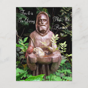 Carte postale Citation Saint François d'Assise