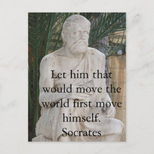Carte Postale Citation Socrates Inspirationnelle