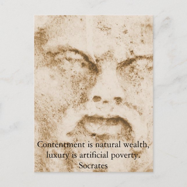 Carte Postale Citation Socrates Inspirationnelle (Devant)