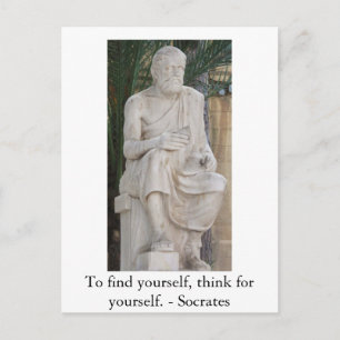 Carte Postale Citation Socrates Inspirationnelle