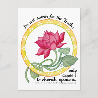 Carte Postale Citation zen et lotus