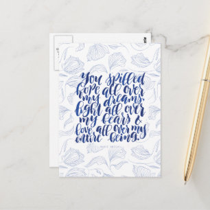 Carte Postale Citations amoureuses : Tu as renversé l'espoir par