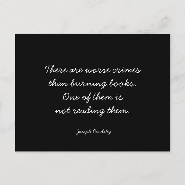 Carte Postale Citations - Conseils et observations - Lecture (Devant)