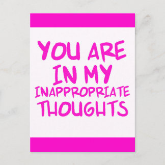 CARTE POSTALE CITATIONS COQUINES VOUS ÊTES DANS MES PENSÉES INAP