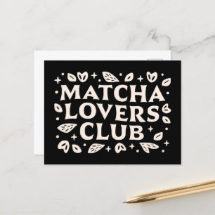 Carte Postale Citations d'amant Matcha