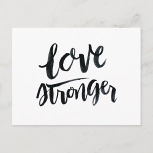 Carte Postale Citations d'amour : Aimer plus fort