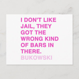 Carte Postale Citations de Charles Bukowski