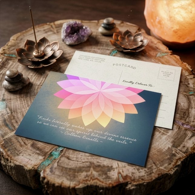 Carte Postale Citations de Maître Reiki et d'Instructeur de Médi (Créateur téléchargé)