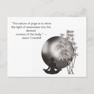 Carte Postale Citations de motivation pour le yoga