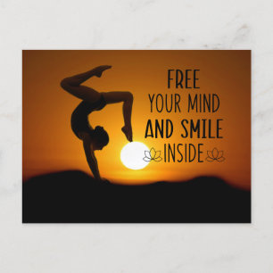 Carte Postale Citations de yoga votre propre photo de yoga perso