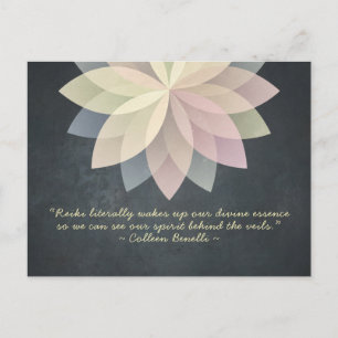 Carte Postale Citations d'instructeur de médiation de Reiki Mast