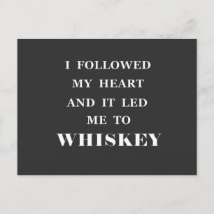 Carte Postale Citations drôles de whisky humour proverbes whiske