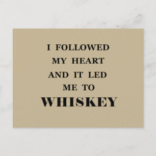Carte Postale Citations drôles de whisky humour whiskey dictons